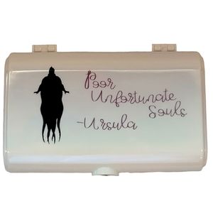 Disney Ursula Inspired Handmade Mirrored Multi-layered Iridescent Cosmetic Case